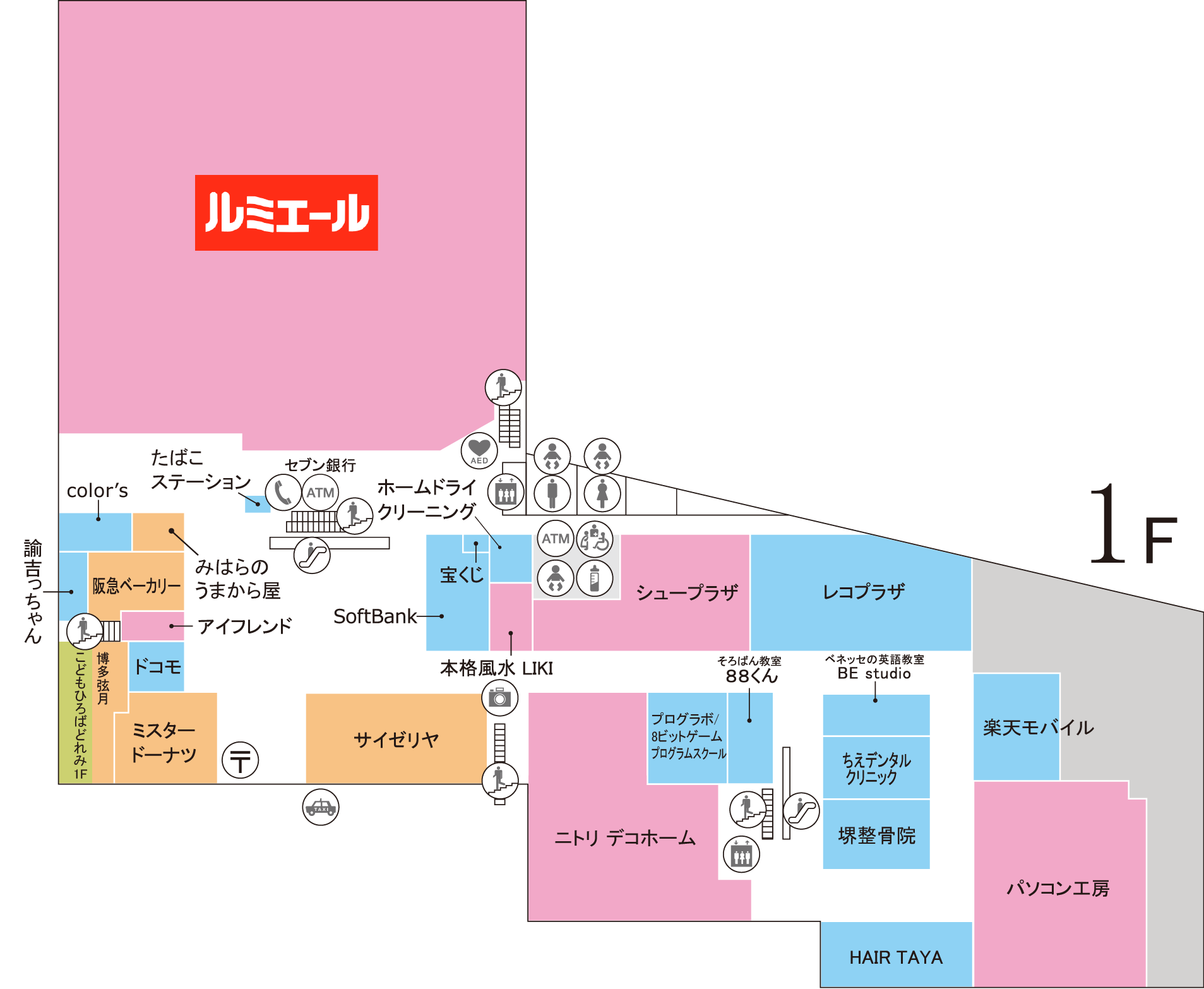 1Fフロアマップ